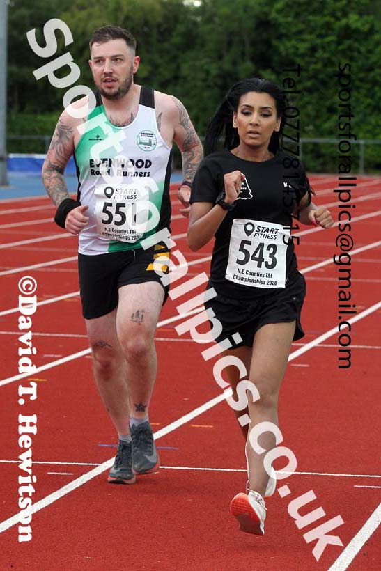 North Eastern 10000 metres, 2021 North Eastern Champs., Shildon. Photo: David T. Hewitson/Sports for All Pics